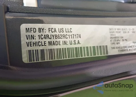 2024 Jeep Grand Cherokee 4Xe from USA, damaged, VIN 1C4RJYB62RC117174